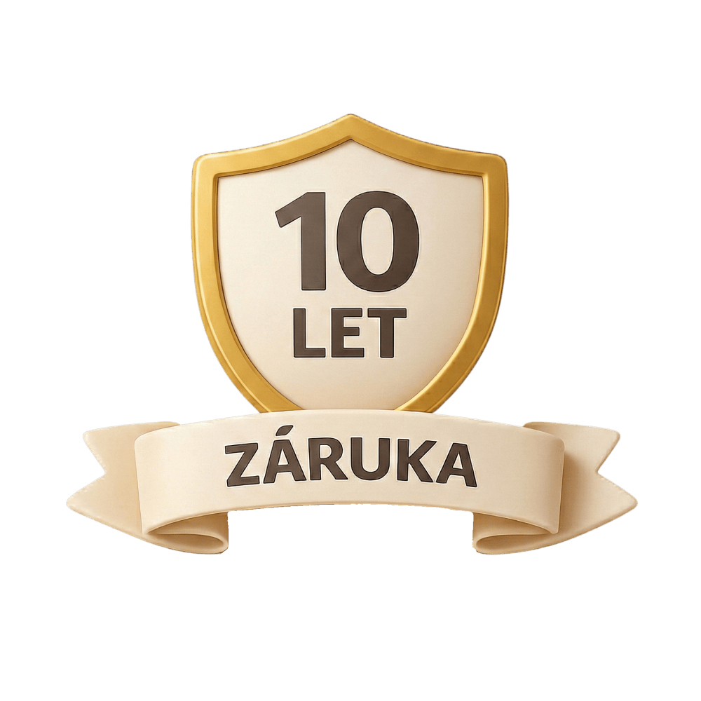 Obrázek znázorňující garanci 10 let záruky na veškeré podlahářské práce